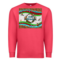 Cardinal winter blessings leopard Premium Sweatshirt - LillyAllenDesigns