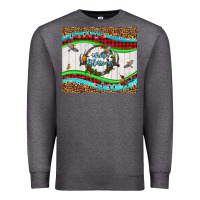 Charcoal Heather winter blessings leopard Premium Sweatshirt - LillyAllenDesigns