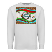Dove Grey winter blessings leopard Premium Sweatshirt - LillyAllenDesigns