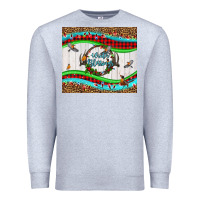 Heather Grey winter blessings leopard Premium Sweatshirt - LillyAllenDesigns