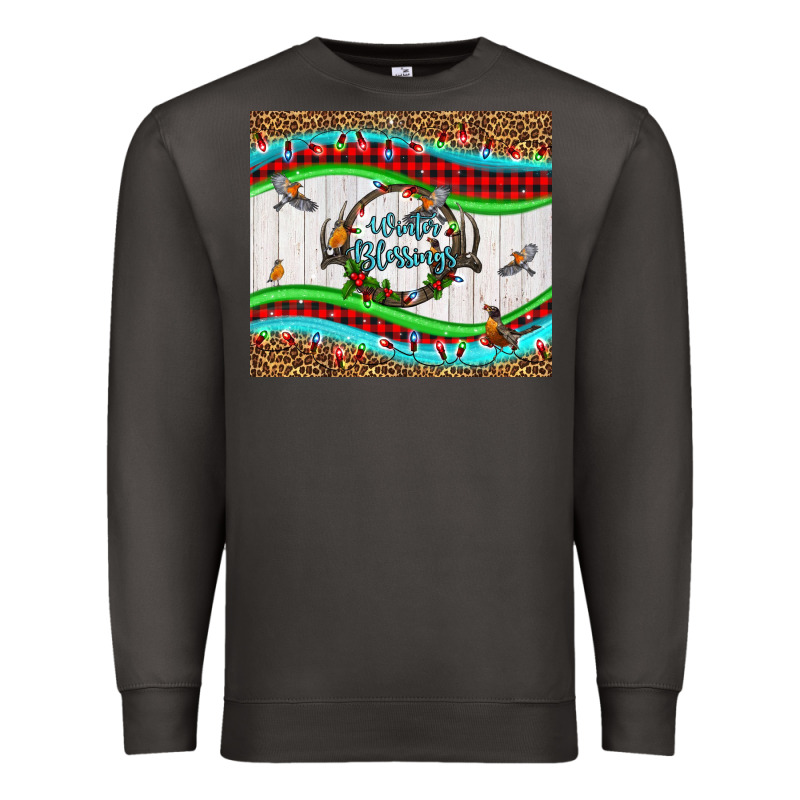 Winter Blessings Leopard Premium Sweatshirt by LillyAllenDesigns | Teevron