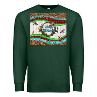 Sports Green winter blessings leopard Premium Sweatshirt - LillyAllenDesigns