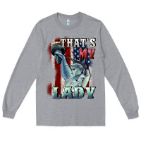 Heather Grey thats my lady Long Sleeve Tee - CowGirlArtShop