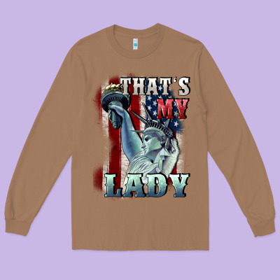 Thats My Lady Long Sleeve Tee Designed By Cowgirlartshop