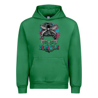 Emerald race life  messy bun Urban Hoodie - BarkalooDesign