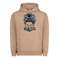 Pigment Burro race life  messy bun Urban Hoodie - BarkalooDesign