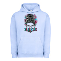 Pigment Grape Ice race life  messy bun Urban Hoodie - BarkalooDesign