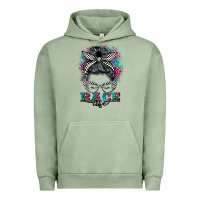 Pigment Oil Green race life  messy bun Urban Hoodie - BarkalooDesign