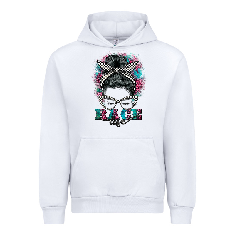 Race Life  Messy Bun Urban Hoodie by BarkalooDesign | Teevron