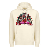 Sandshell skull xoxo rainbow valentine's day Premium Hoodie - FaDigitalArtStudio