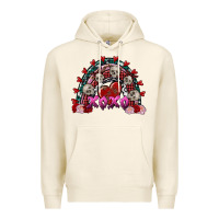 Tofu skull xoxo rainbow valentine's day Premium Hoodie - FaDigitalArtStudio