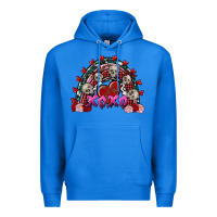 True Royal skull xoxo rainbow valentine's day Premium Hoodie - FaDigitalArtStudio
