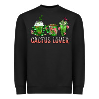 Black Cactus Lover Cactus Coffee Cups Heavyweight Sweatshirt - FaDigitalArtStudio