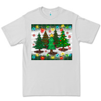 Dove Grey christmas trees tumbler Premium Tee - BundleAndBundleShop