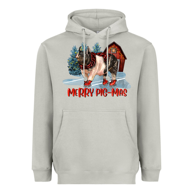Merry Pigmas Heavyweight Hoodie by LillyAllenDesigns | Teevron