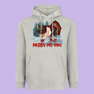 Merry Pigmas Heavyweight Hoodie Designed By Lillyallendesigns