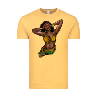 Vintage Mustard black woman Vintage Tee - NancyCooperArtShop