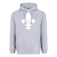 Heather Grey vintage quebec hockey   retro nordiques fleur de lis Heavyweight Hoodie - tuanDangUi