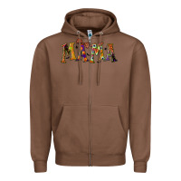 Chestnut halloween mama Zipper Hoodie - BundleAndBundleShop