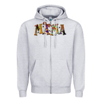 Heather Grey halloween mama Zipper Hoodie - BundleAndBundleShop