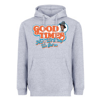 Heather Grey good times ain't we lucky we got'em Heavyweight Hoodie - tuanDangUi