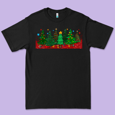 Christmas Trees Libbey Glass Premium Tee Designed By Bundleandbundleshop