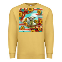 Antique Gold Charolais Calf Gemstone Premium Sweatshirt - LillyAllenDesigns