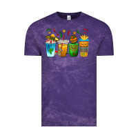Cloud Purple Cinco de Mayo Coffee Cups Vintage Tee - texasbilliewilder