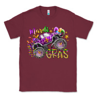 Burgundy mardi gras monster truck Classic Tee - RacoonDesign