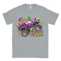 Heather Grey mardi gras monster truck Classic Tee - RacoonDesign