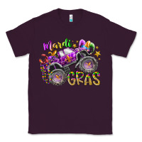 Plum mardi gras monster truck Classic Tee - RacoonDesign