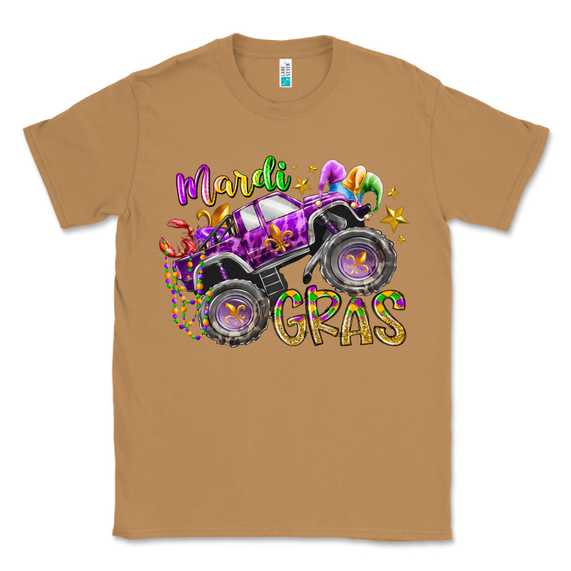 Mardi Gras Monster Truck Classic Tee by RacoonDesign | Teevron