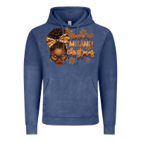 Vintage Denim Have a melanin Christmas afro woman Vintage Hoodie - texasbilliewilder