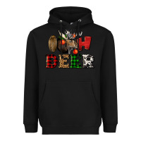 Black oh deer christmas Heavyweight Hoodie - LillyAllenDesigns