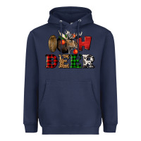 Navy oh deer christmas Heavyweight Hoodie - LillyAllenDesigns