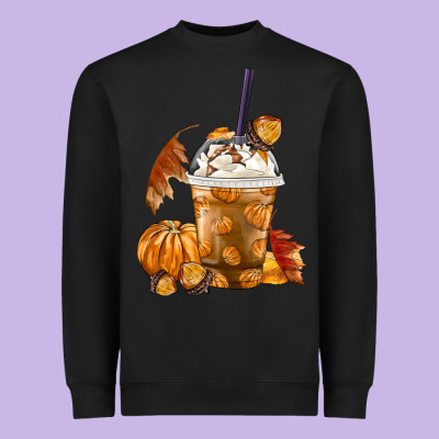 Pumpkin Spice Coffee Heavyweight Sweatshirt Designed By Fadigitalartstudio