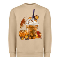 Mushroom Pumpkin Spice Coffee Heavyweight Sweatshirt - FaDigitalArtStudio