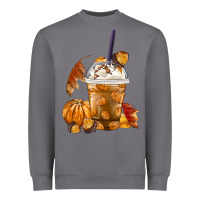 Storm Pumpkin Spice Coffee Heavyweight Sweatshirt - FaDigitalArtStudio