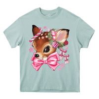 Arona reindeer head christmas Heavy Core Tee - MaliasSmallBusiness