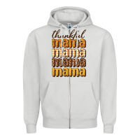 Dove Grey thankful mama Zipper Hoodie - BundleAndBundleShop