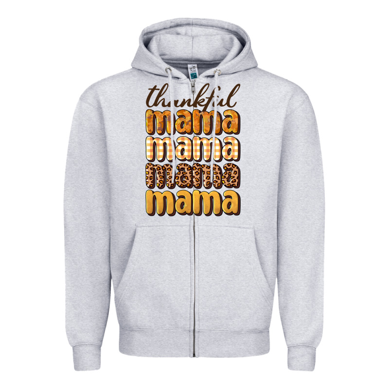 Thankful Mama Zipper Hoodie by BundleAndBundleShop | Teevron
