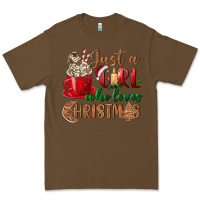 Cacao just a girl who loves christmas Premium Tee - BundleAndBundleShop