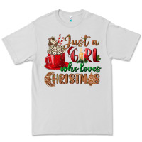 Dove Grey just a girl who loves christmas Premium Tee - BundleAndBundleShop