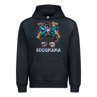 Navy dog mama messy bun Urban Hoodie - BarkalooDesign