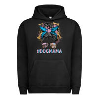 Pigment Black dog mama messy bun Urban Hoodie - BarkalooDesign