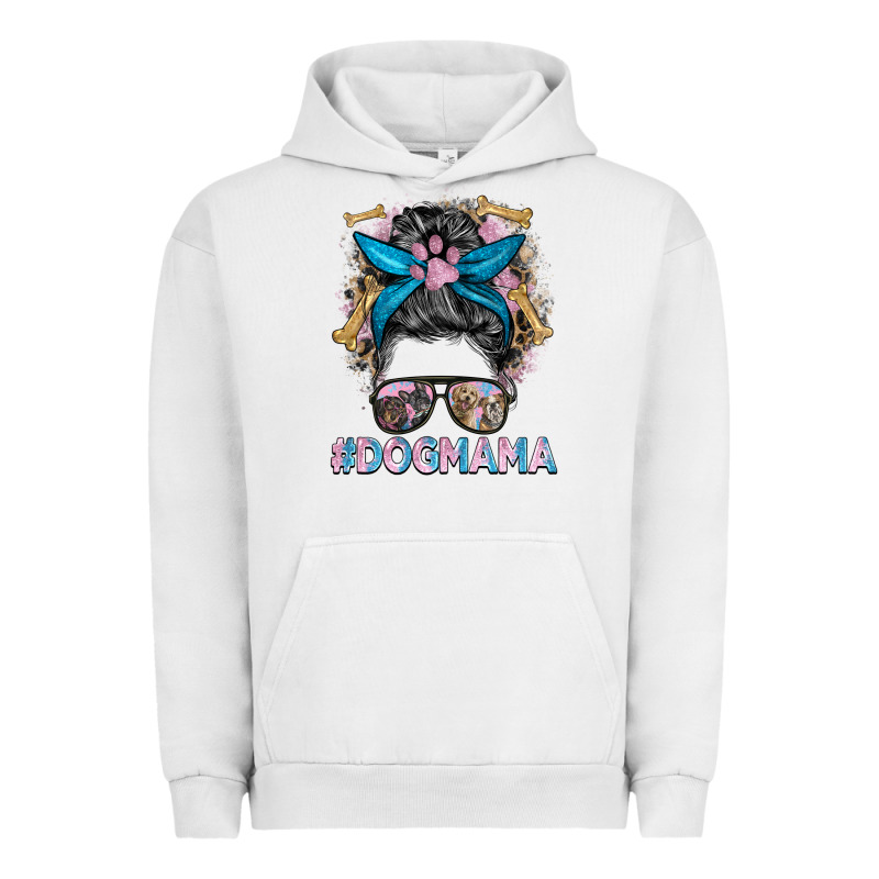 Dog Mama Messy Bun Urban Hoodie by BarkalooDesign | Teevron