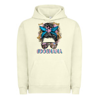 Pigment Pistachio dog mama messy bun Urban Hoodie - BarkalooDesign