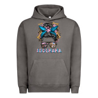 Pigment Tornado dog mama messy bun Urban Hoodie - BarkalooDesign