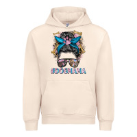 Sandshell dog mama messy bun Urban Hoodie - BarkalooDesign