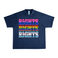 Navy Rights rights rights Urban Heavy Tee - NancyCooperArtShop